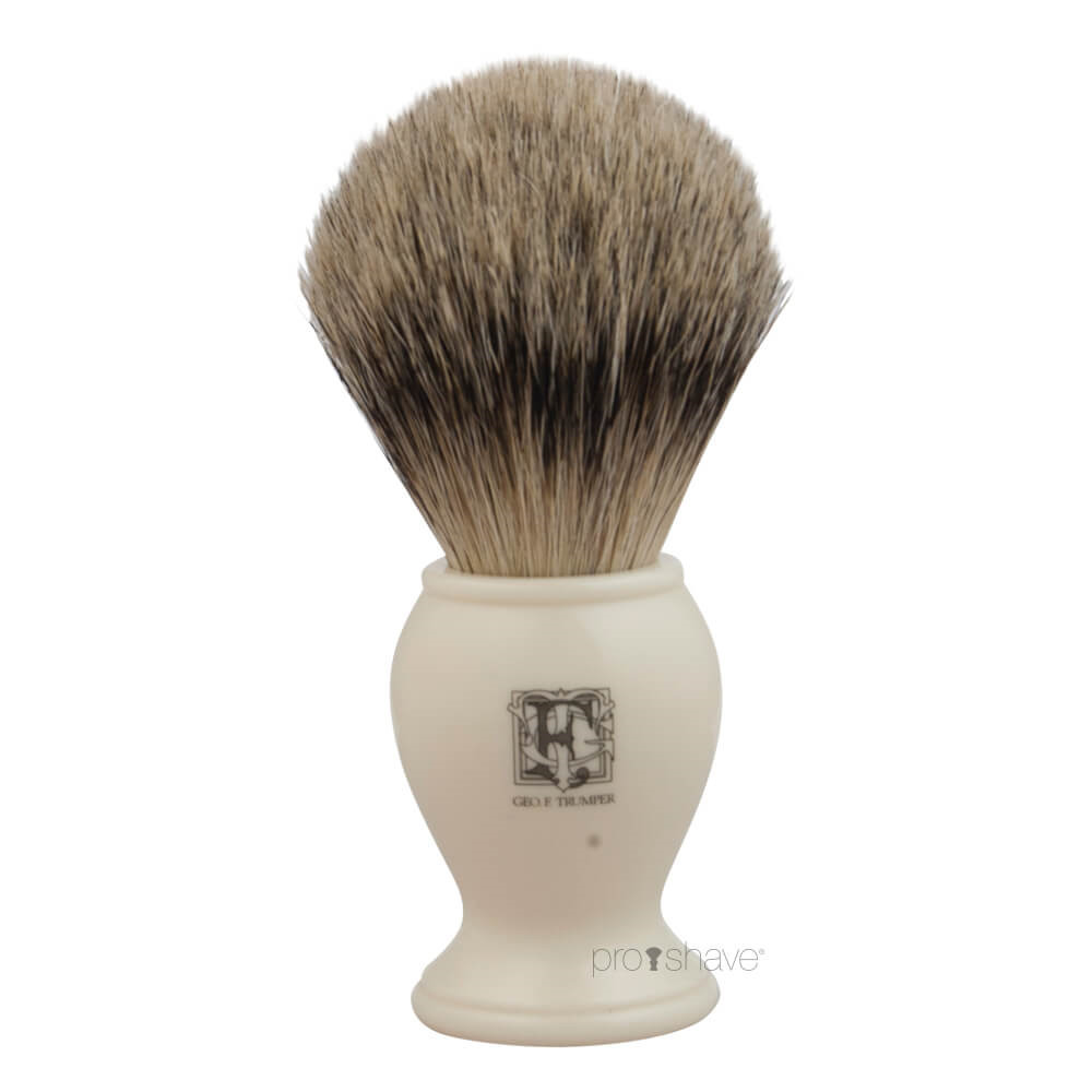 #3 - Geo F Trumper Barberkost, Super Badger, Medium, PB-Range, Ivory